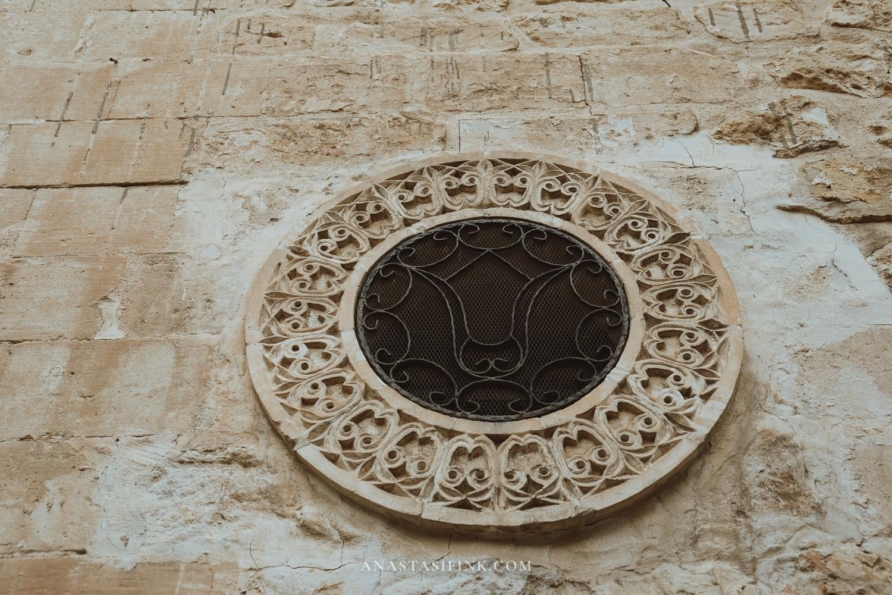 Intricate wall carvings in Mardin