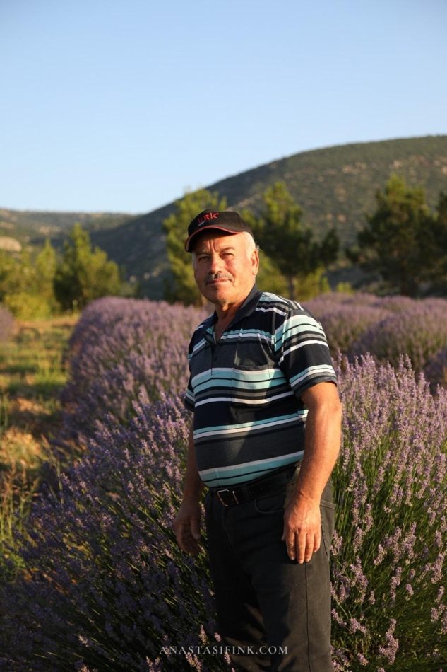 Farmer Musa has been growing lavender in Kuyucak for ten years