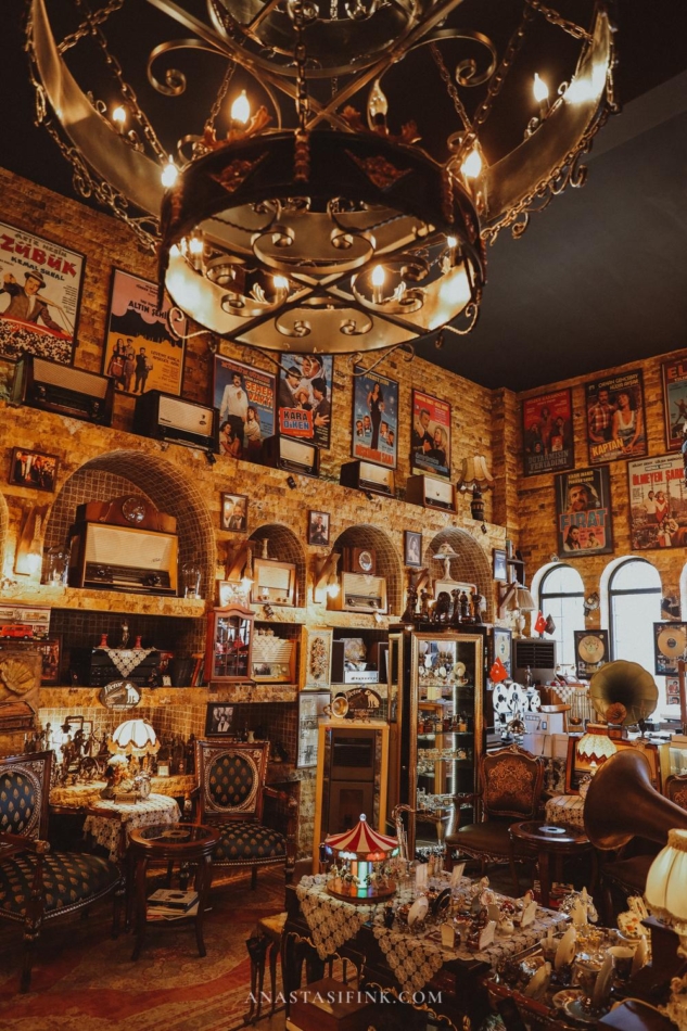 Another angle of the interior view of Gramofhan Antika store showing more antique items.