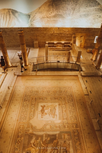 A large, detailed mosaic floor