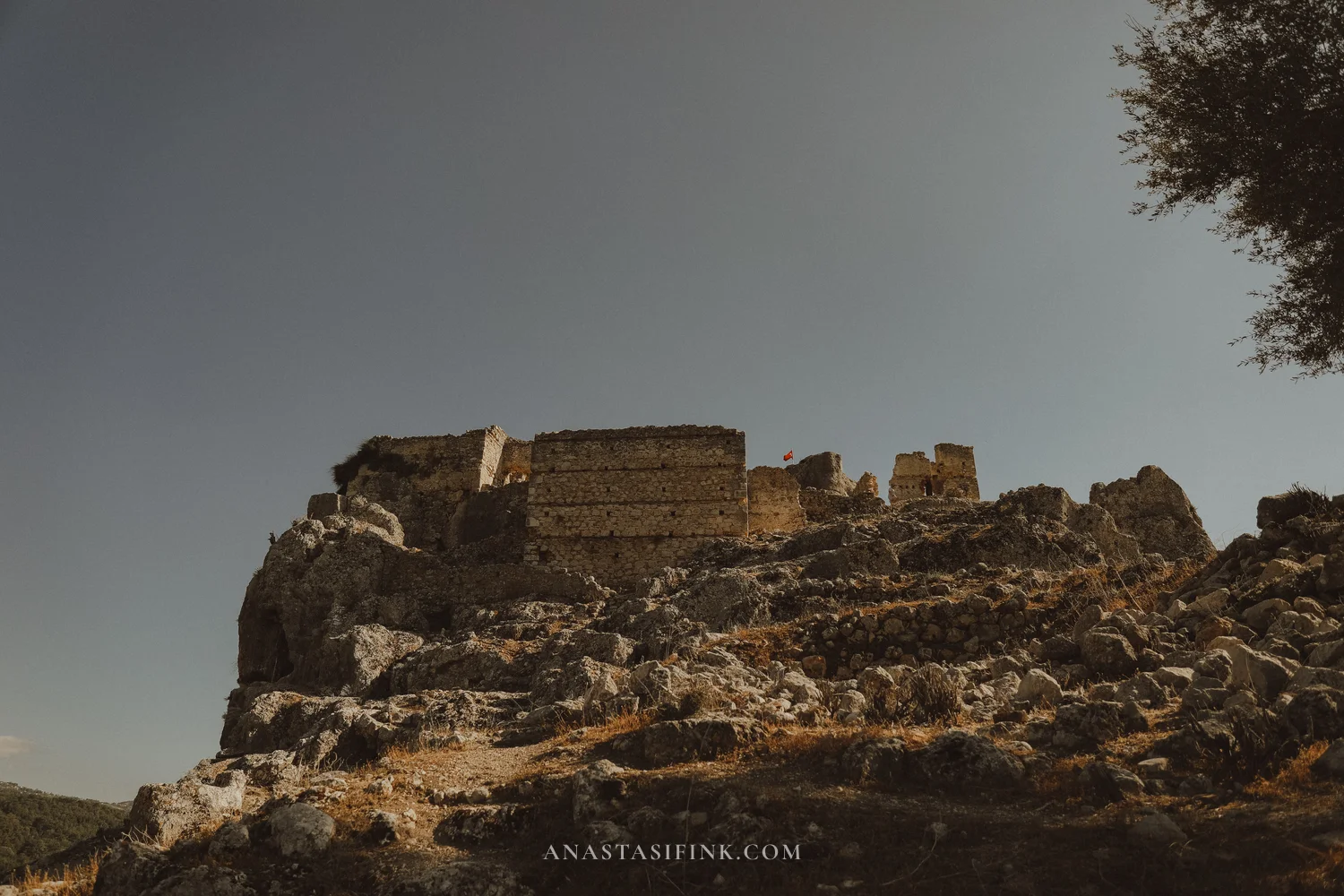 The acropolis from below — overview