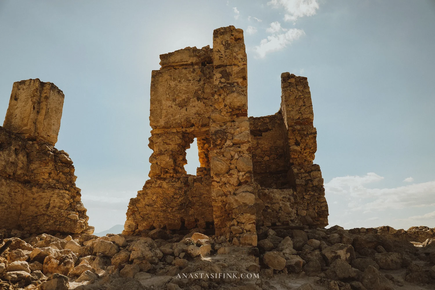 Fortress tower against the sky