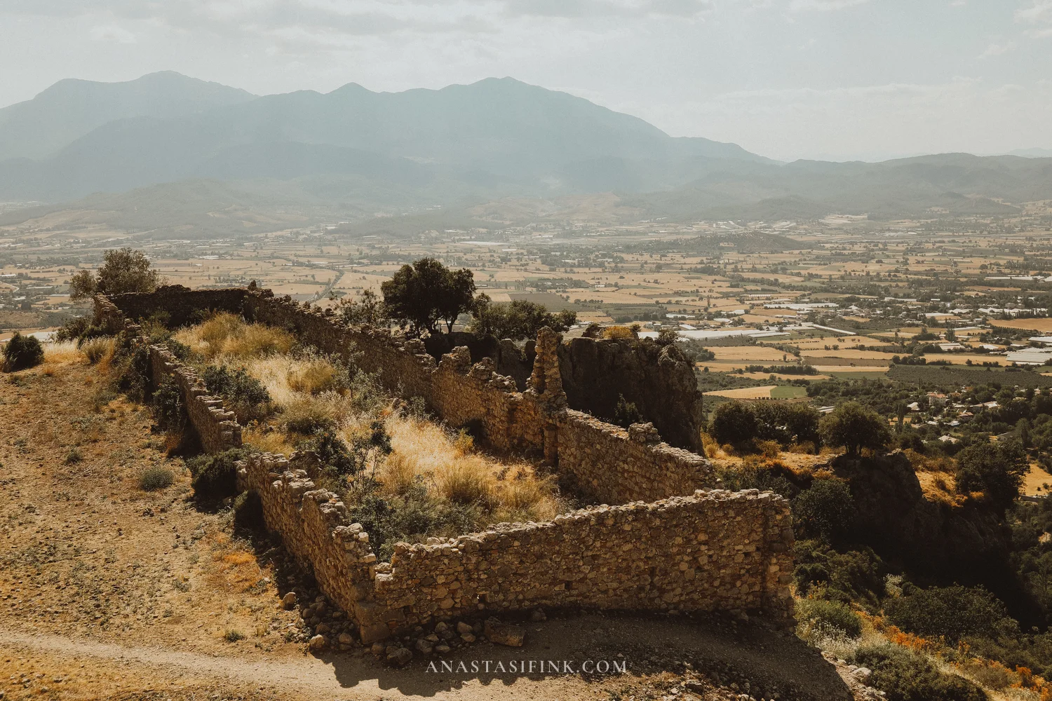 Xanthos Valley view from the fortress walls