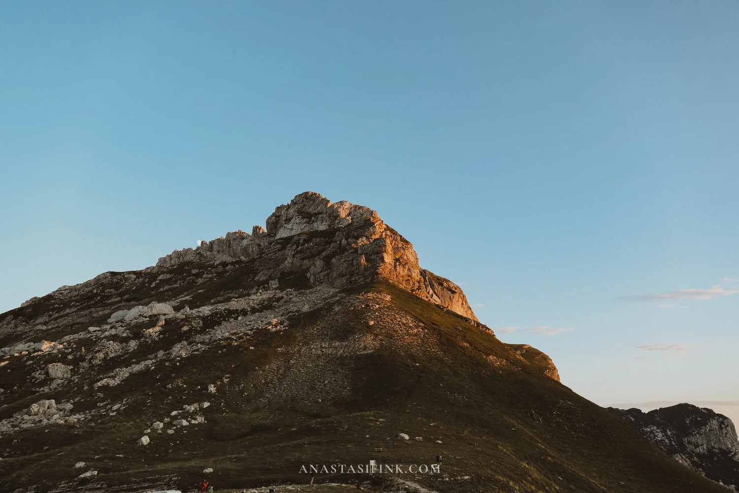Rocky peak above the parking area at Sedlo Pass, Durmitor National Park, Montenegro